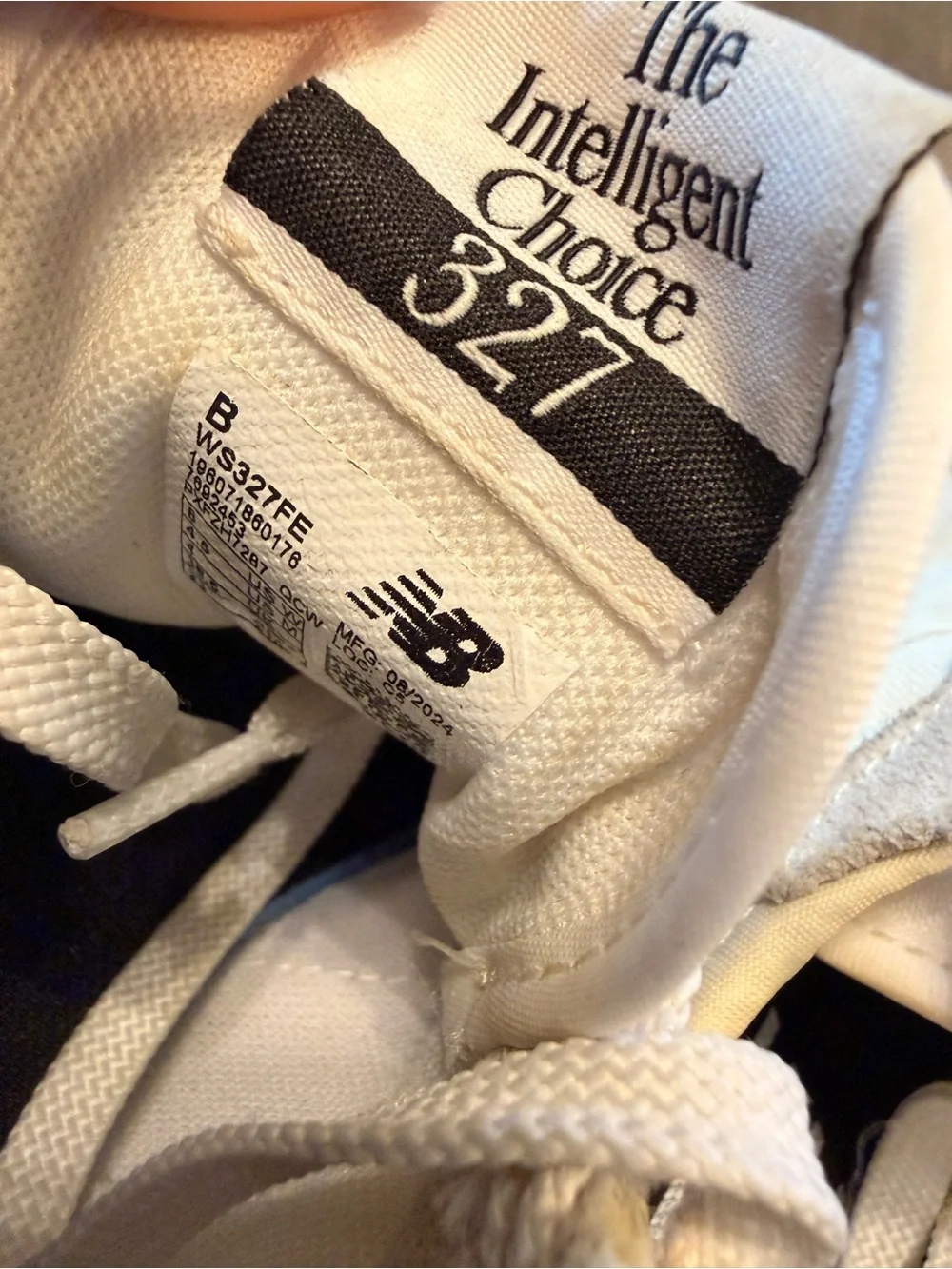 NEW BALANCE 327 SEA SALT SNEAKERS SHOES MS327FE WHITE BLACK GREY Women's SIZE 6